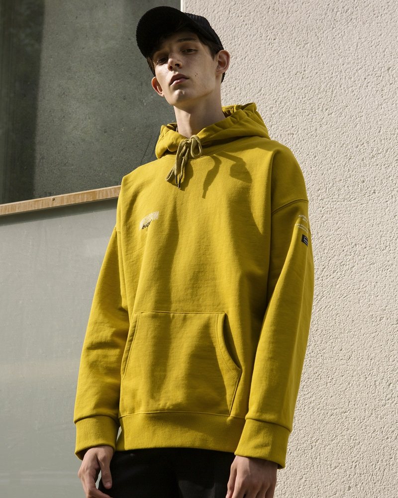 韩国正品潮牌直邮andersson bell男女玫红黑刺绣宽松加绒连帽卫衣