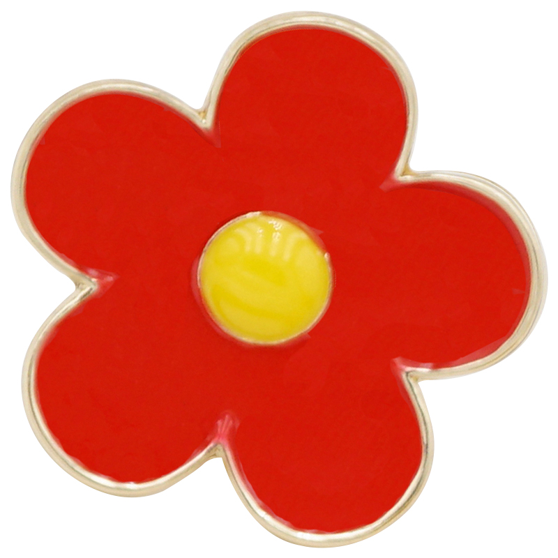 送你一朵小红花同款胸针卡通可爱花朵勋章围巾胸针