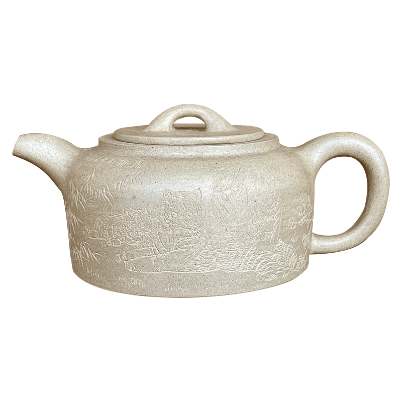 烟波宜兴宜兴紫砂紫砂壶范俊手工制本山山绿平盖莲子茶壶