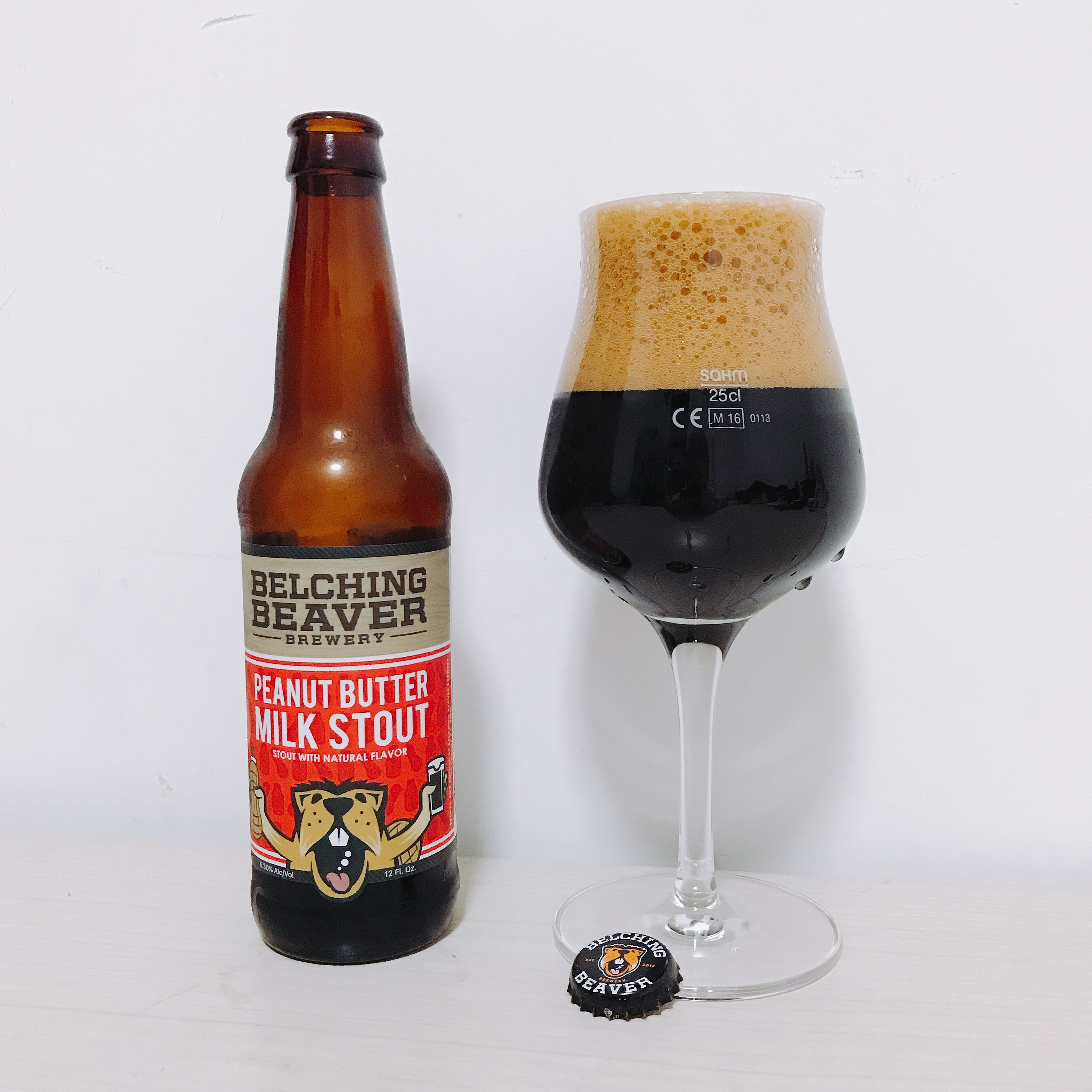 啤酒美国精酿belchingbeaver打嗝海狸花生酱牛奶世涛啤酒