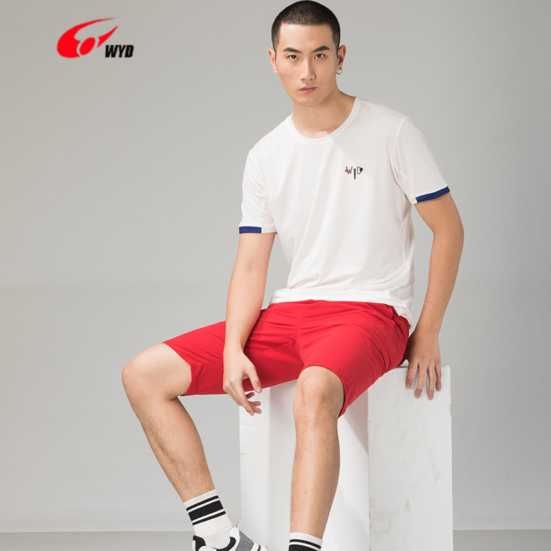 新款跑步健身透气时尚休闲夏季短袖台湾运动弹性运动t恤