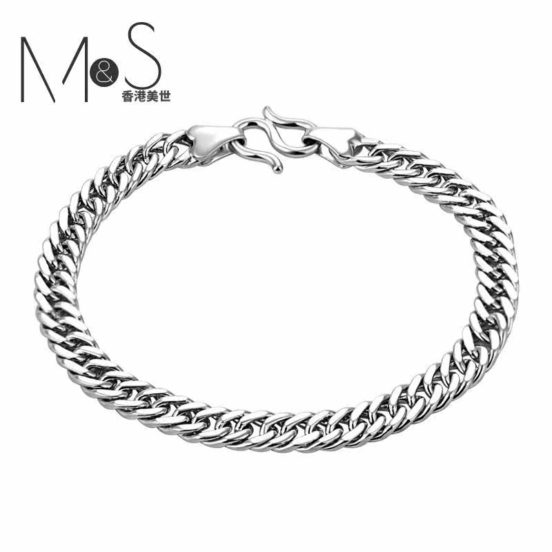 手链正品pt950铂金马鞭潮流时尚大方霸气百搭硬朗手链