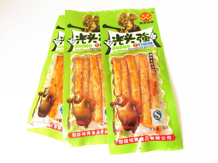桂之福 光头强 之打熊棒23g克 辣条 8090后怀旧零食 面筋休闲食品