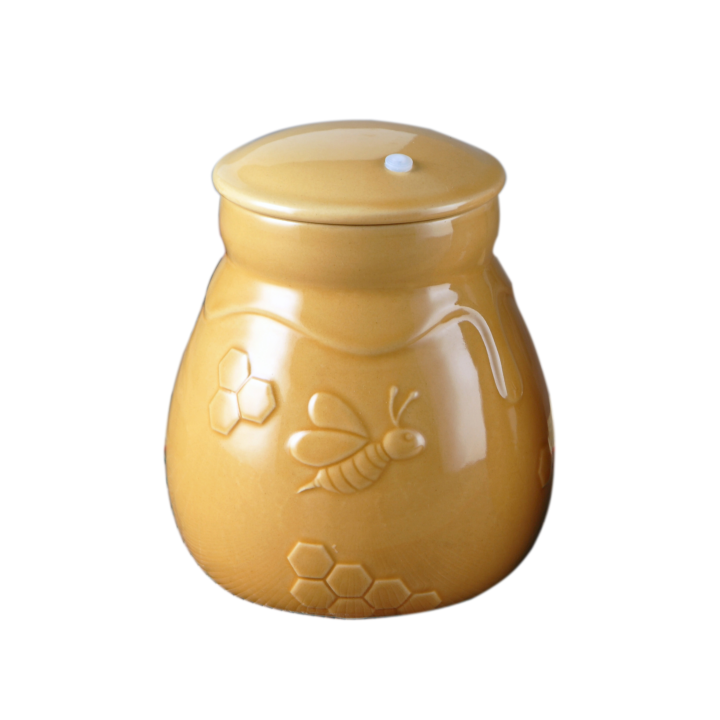 一斤蜂蜜瓶塑料瓶500g方瓶子1斤装蜂蜜罐子高档陶瓷酱菜干果瓶