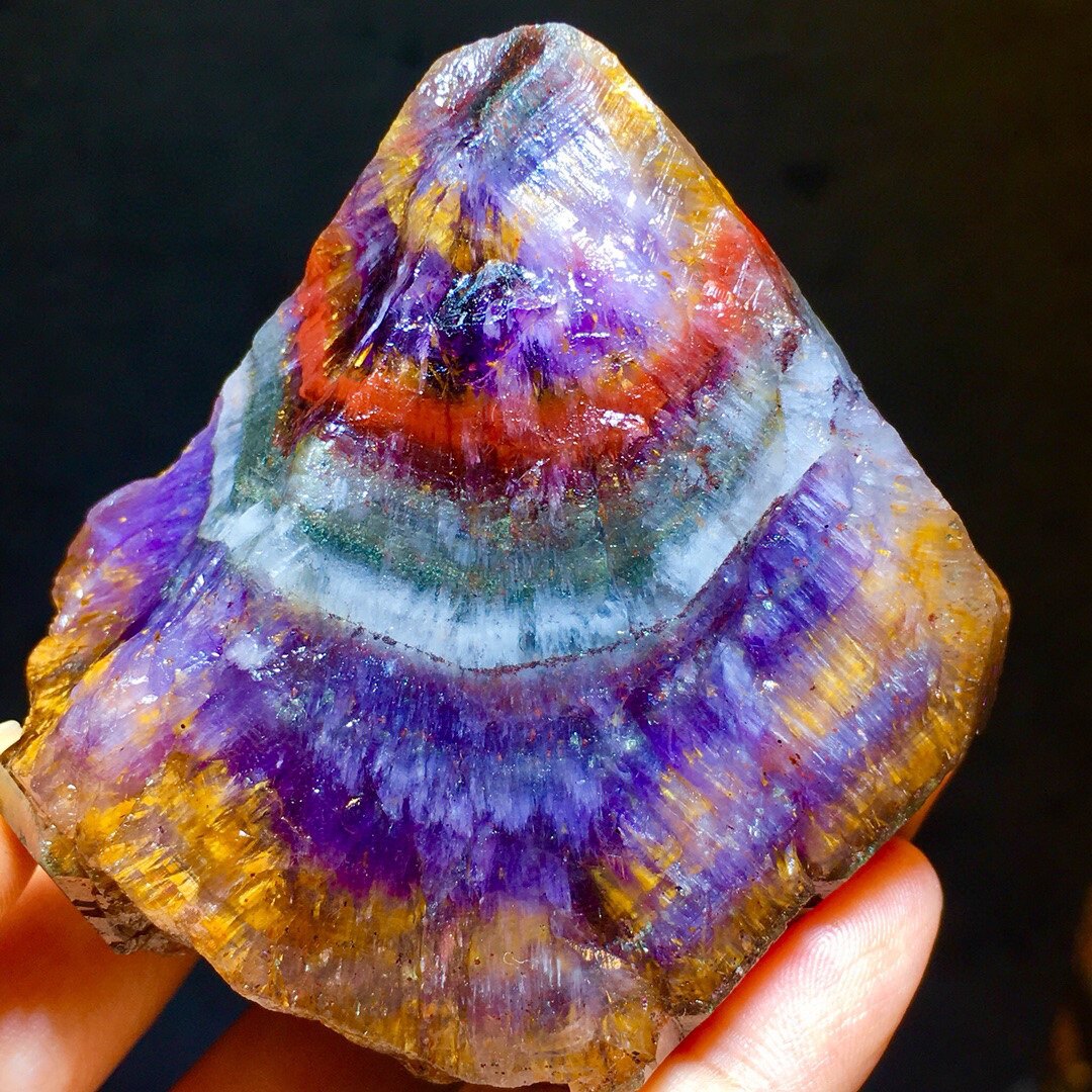 摆件070808极光钛金原石男女女款能量超强把玩项坠