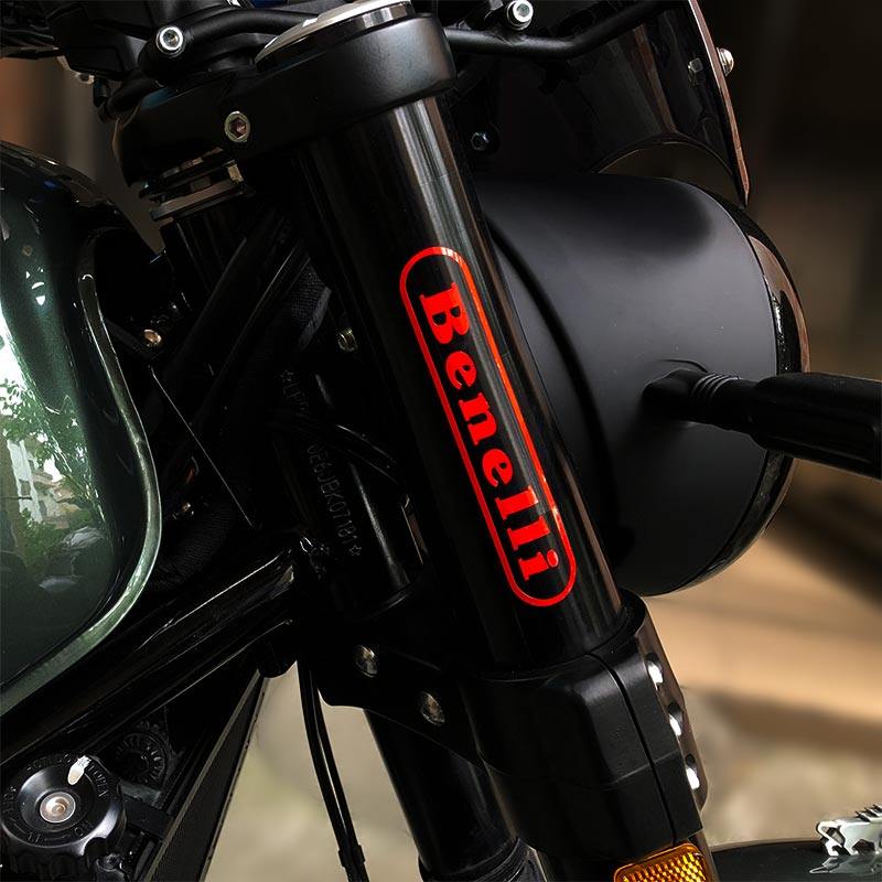 贝纳利502c避震幼狮减震黄龙前叉反光防水贴纸贴纸