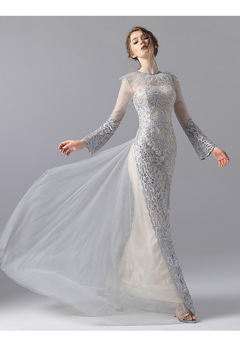 思朵晚礼服2021新款名媛复古气质礼服裙长款显瘦礼服