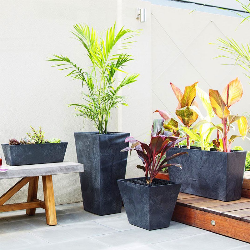 虹越artstone艾拉仿石花盆组合水泥北欧商业客厅花盆