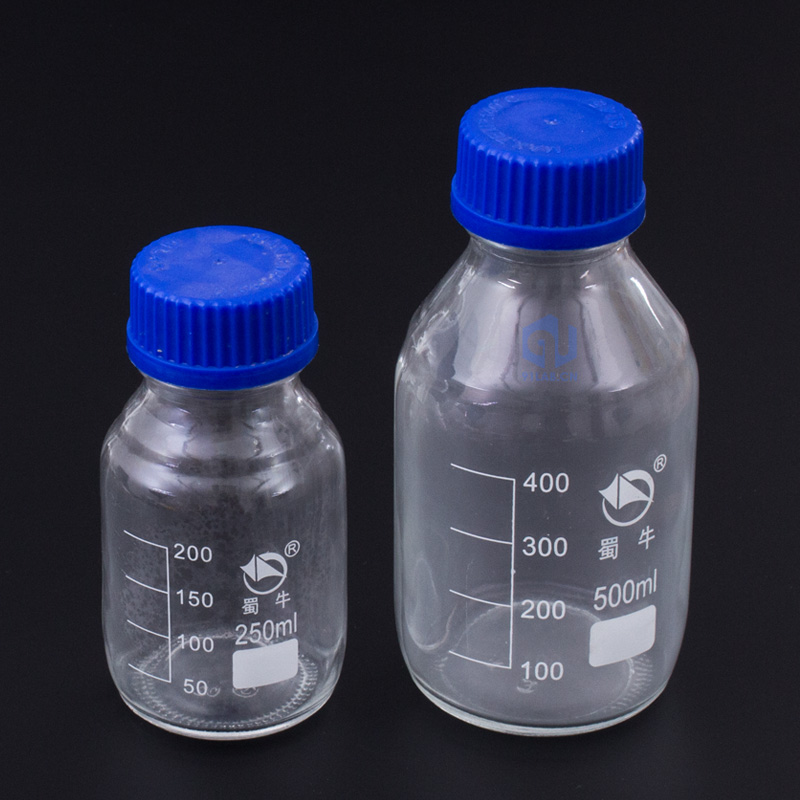 蜀牛蓝盖螺纹丝口试剂瓶100ml250ml500ml1000ml2000ml高硼硅玻璃