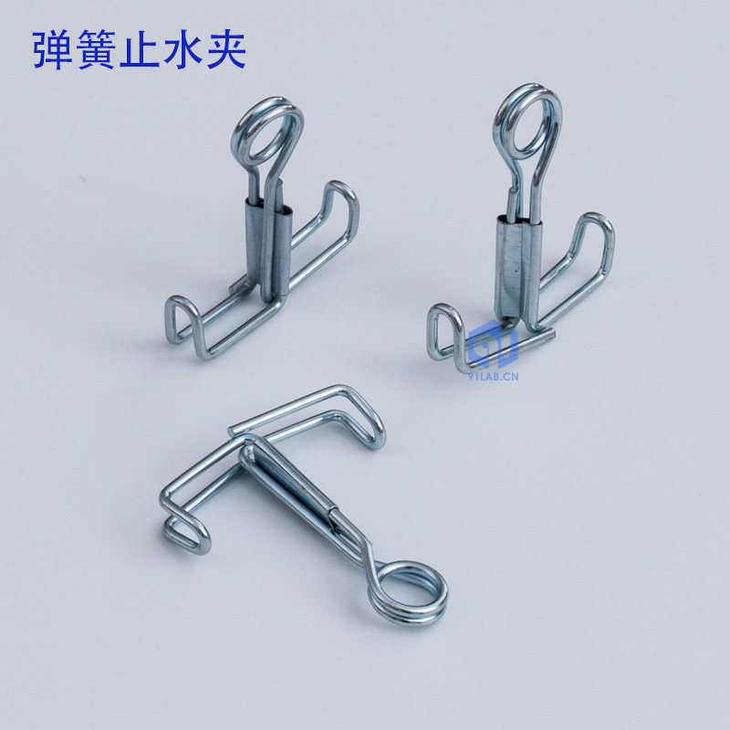 弹簧止水夹皮螺旋铁夹化学实验乳胶胶管夹子5个装其它