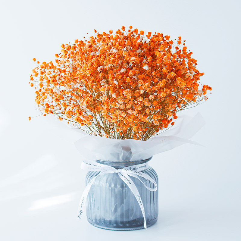 干花花束满天星装饰摆件家居客厅摆设大束自然干花