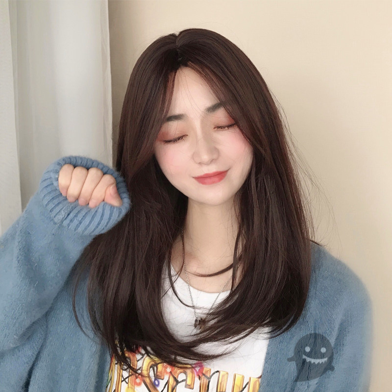 ベ鬼八字中长网红假发刘海气质鬼家hit救星日常整顶假发