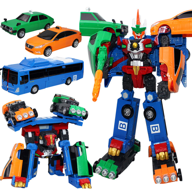 伽咖宝车神玩具变形汽车金刚机器人王牌车手火警邦格特工大巴巨人