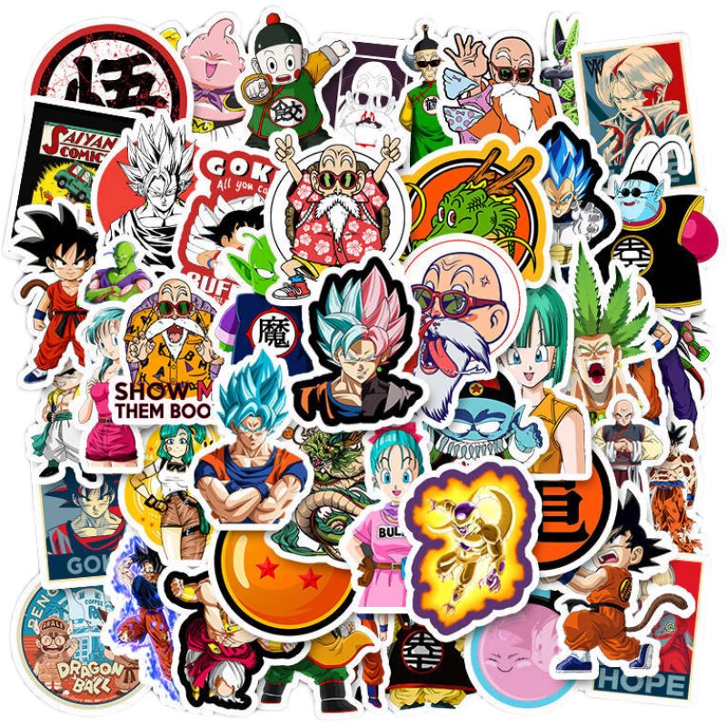dragonball动漫七龙珠贴画行李箱笔记本电脑手机笔记本个性小贴纸