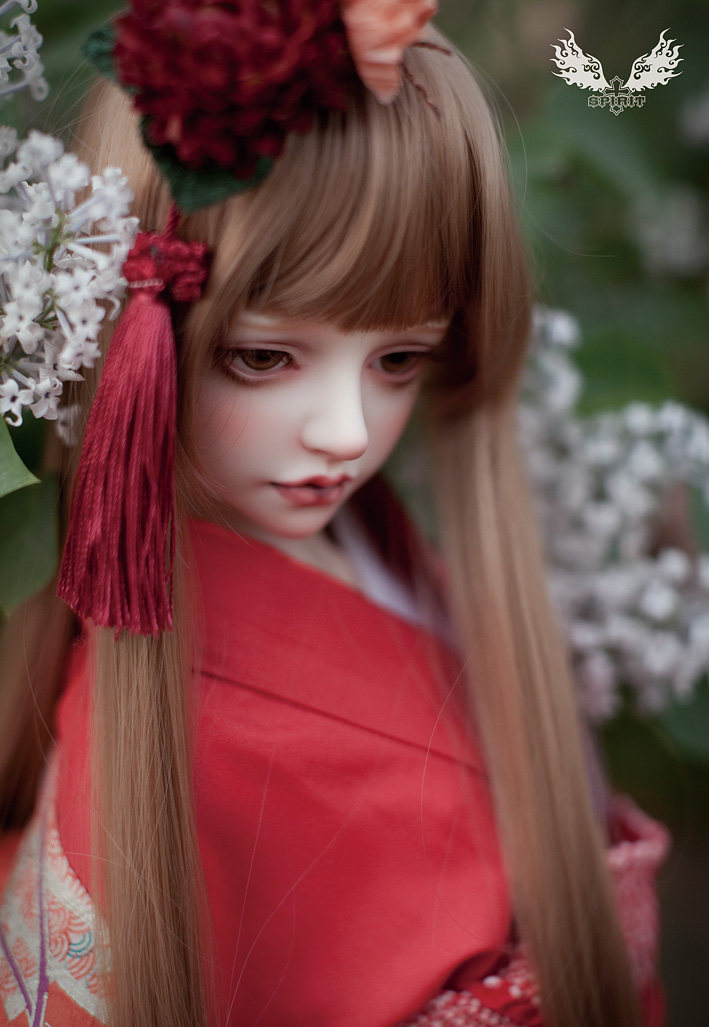 娃娃山茶sd和服日本bjd2分鬼契人型女娃人形bjd