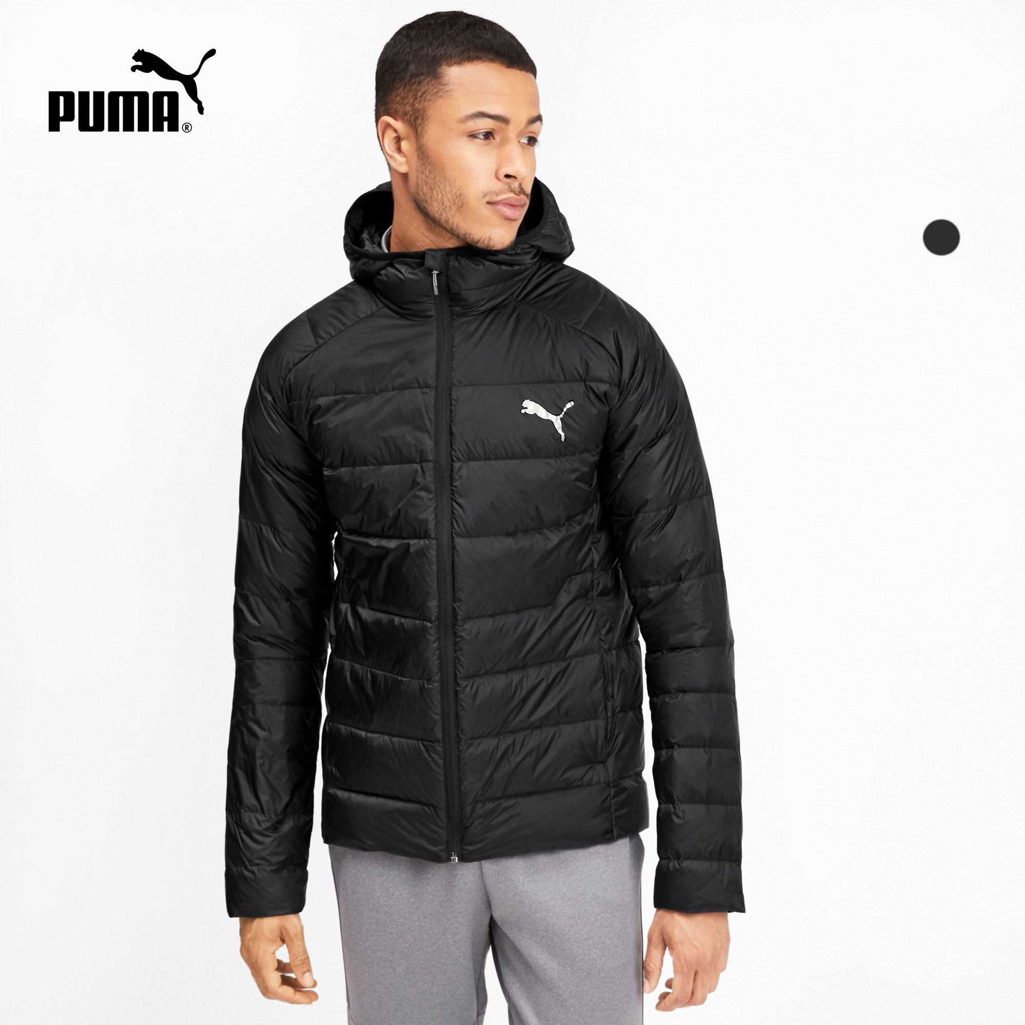 PUMA彪马官方正品 男子可收纳连帽羽绒外套 PWRWARM 580902