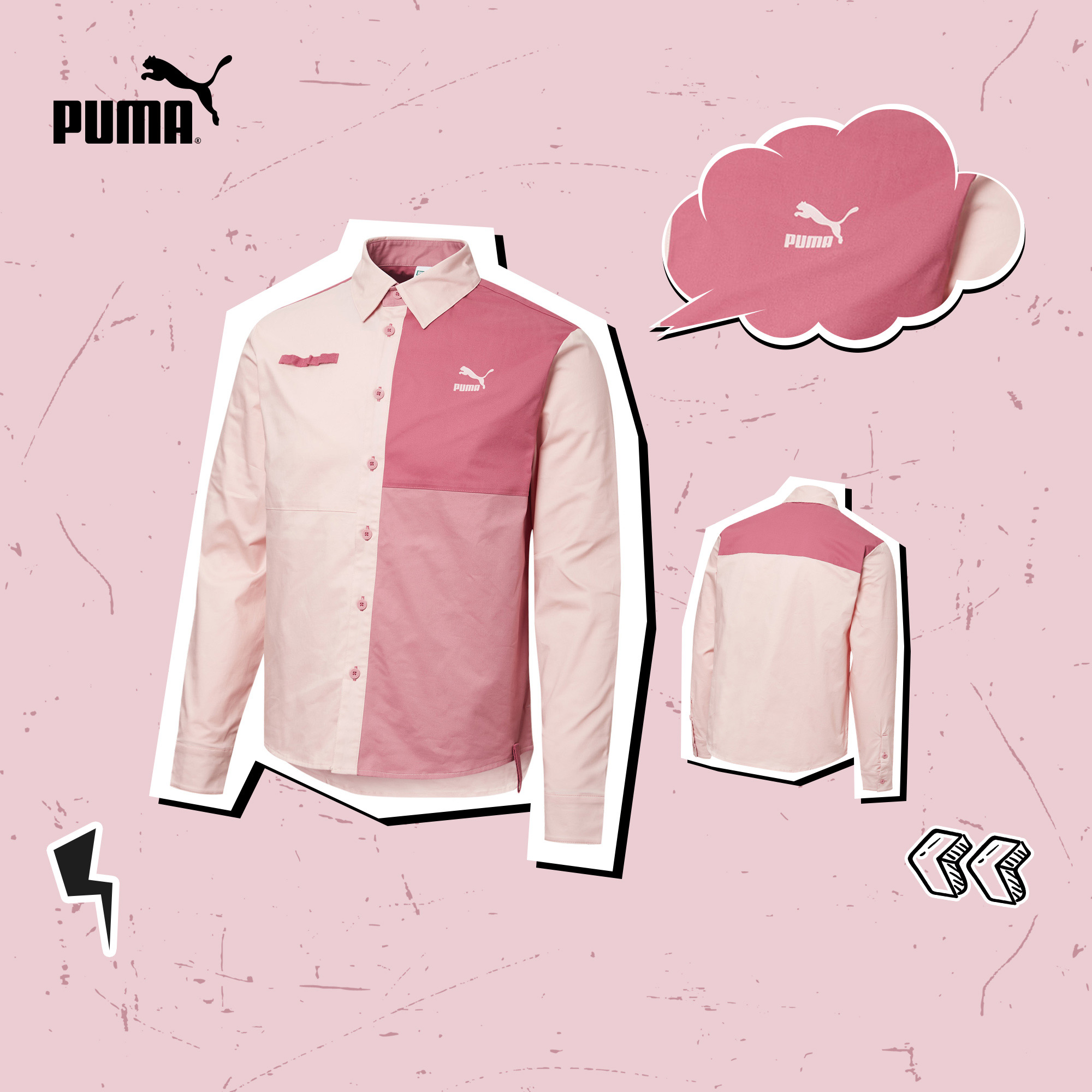 PUMA彪马官方正品 新款男子拼色翻领外套 OUTDOOR 532188