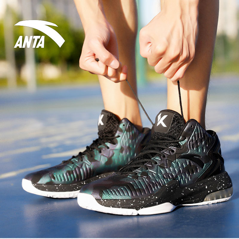 安踏篮球球鞋男鞋kt汤普森2021新款夏季缓震篮球鞋