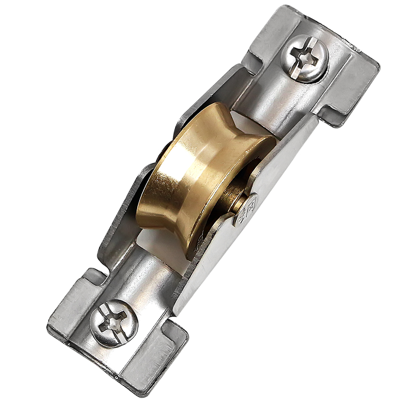 老式窗轮铝合金门窗滑轮落地推拉门滚轮纯铜防锈滑轮