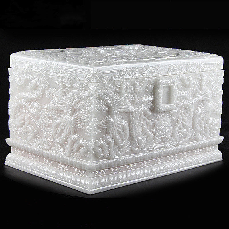 骨灰盒凤舞九天大理石迁坟骨灰防潮防腐寿盒男用骨灰盒