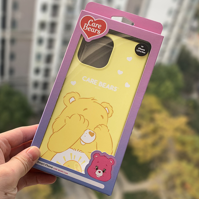 苹果韩国carebears爱心iphone13promax机壳双层12套潮女手机保护套