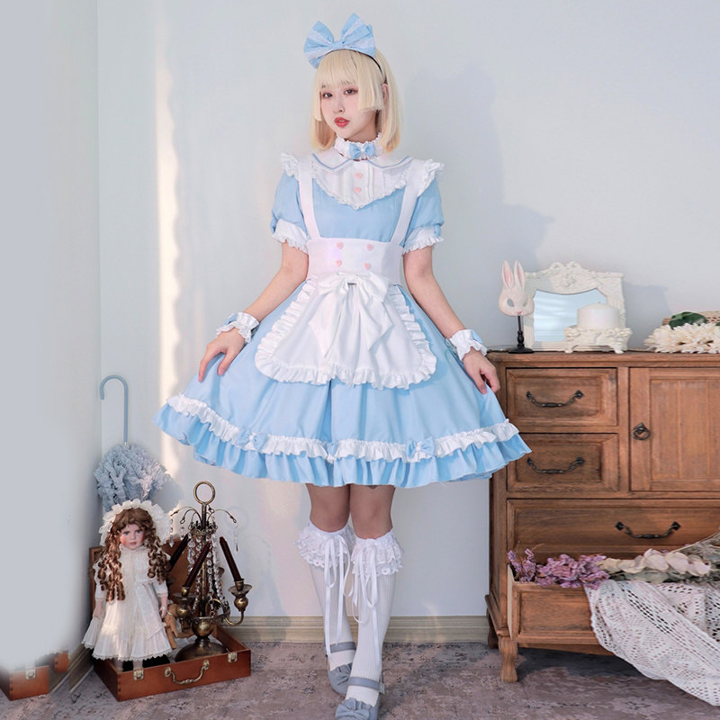 女仆cosplay成人服装爱丽丝洛丽塔裙子日本软妹女佣cosplay女装