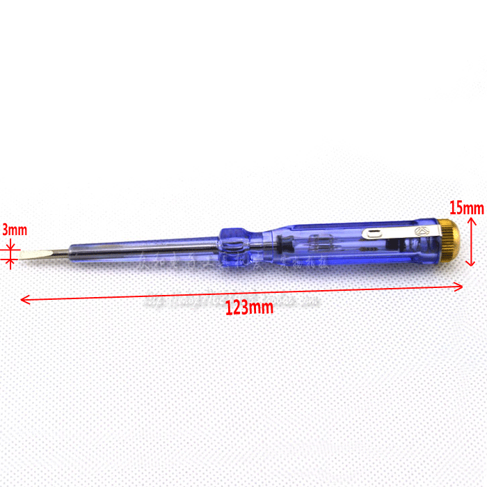 高质无数显批 电工专用 奥能家用电笔 水晶一字型接触