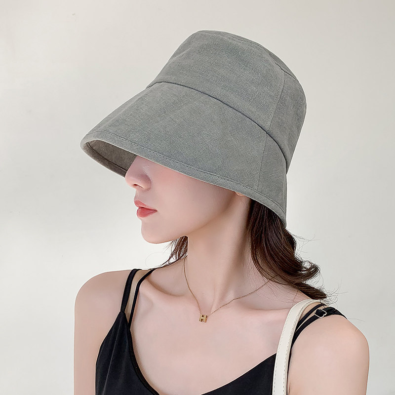 遮阳帽子夏季防阳光渔夫帽女春秋日系百搭太阳盆帽桶帽韩版潮