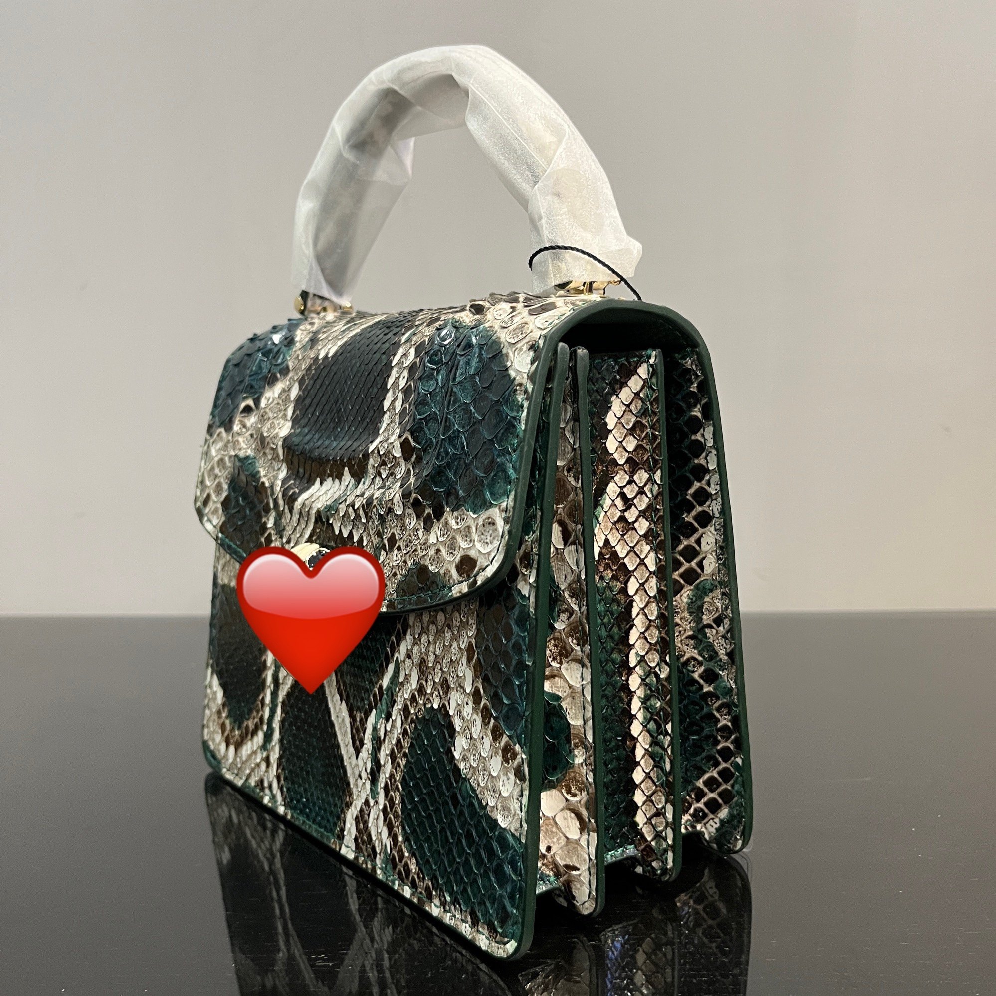 2022蟒蛇皮宝家蛇头女士单肩斜跨手提包新潮时尚休闲通用款女包