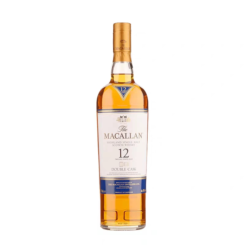 麦卡macallan12年双桶雪莉蓝钻700ml单一麦芽威士忌进口威士忌