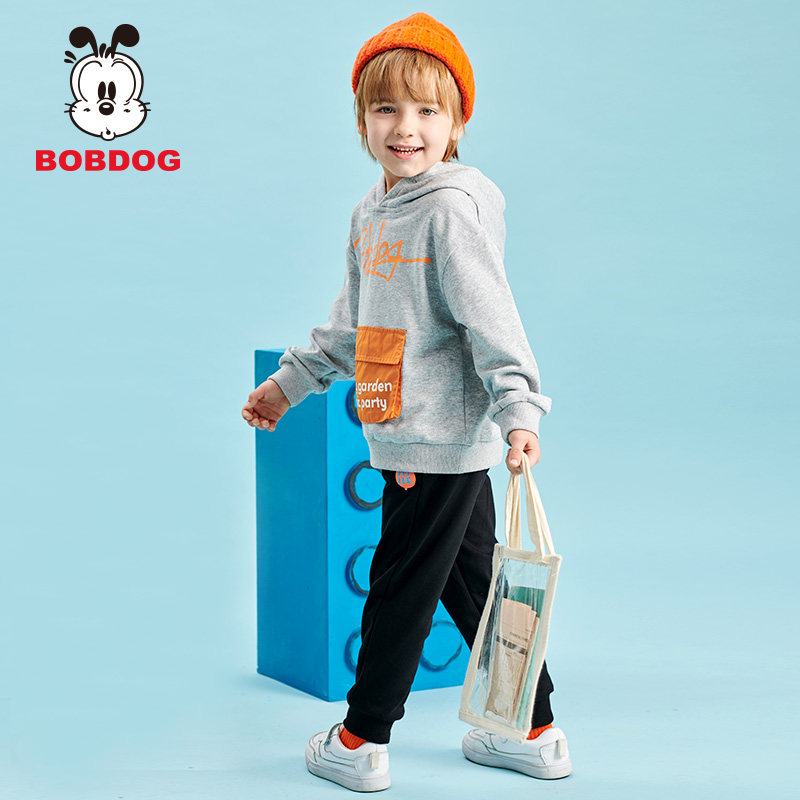 巴布童装男童套装卫衣2020春季新款套装