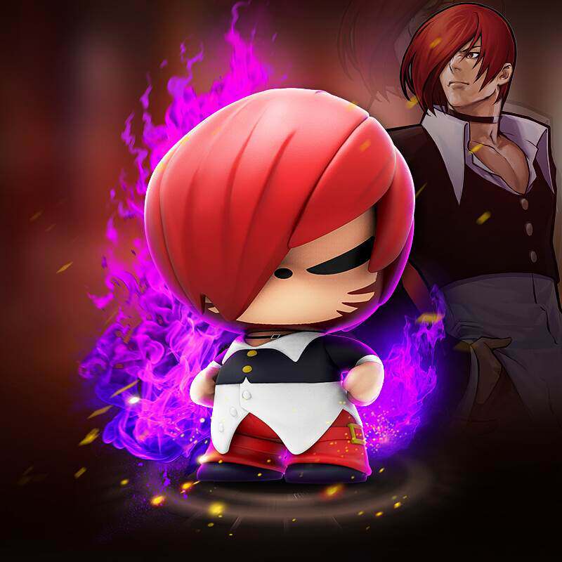 snk拽猫拳皇盲盒联名摇头汽车摆件公仔潮流潮玩盲盒