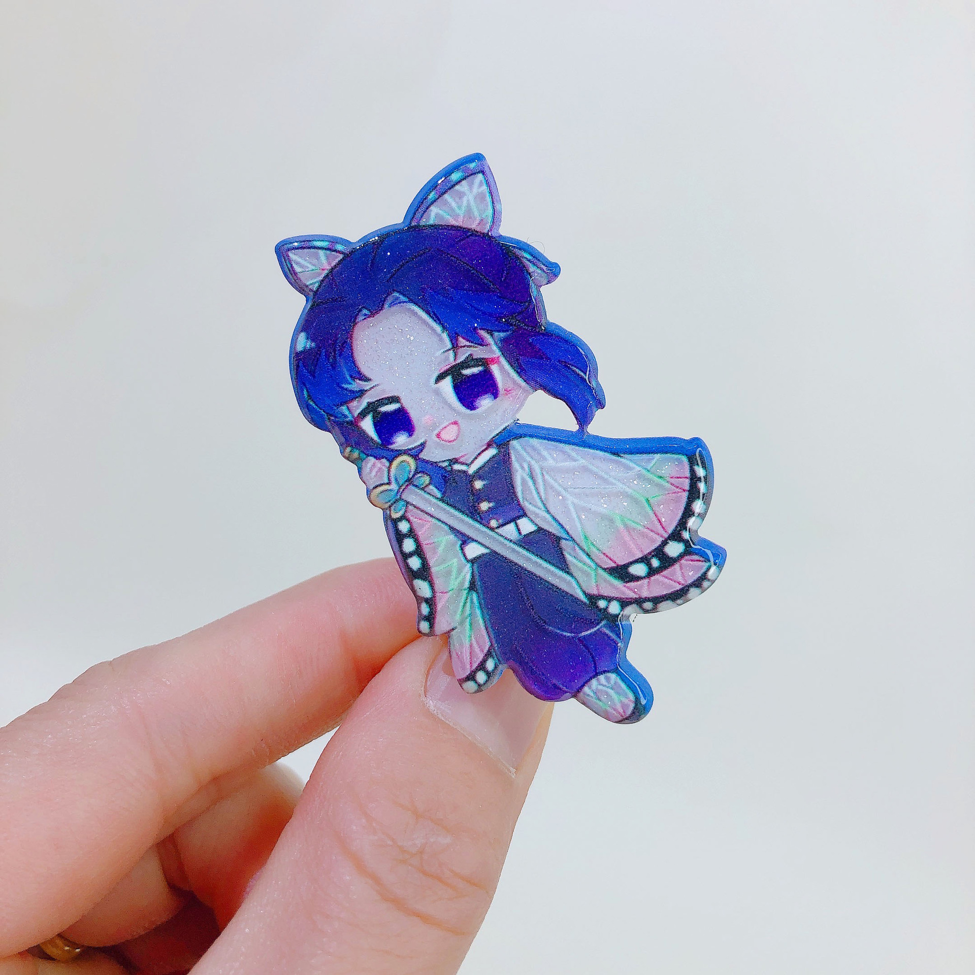 鬼灭之刃发饰发夹弥豆子灶门炭治郎压夹动漫卡通边夹宝宝头发卡子