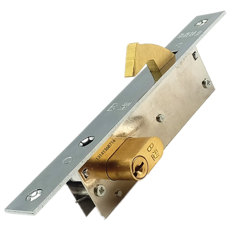 门锁大队长5586b型锁华南铝合金移门推拉推拉门钛合金机械门锁