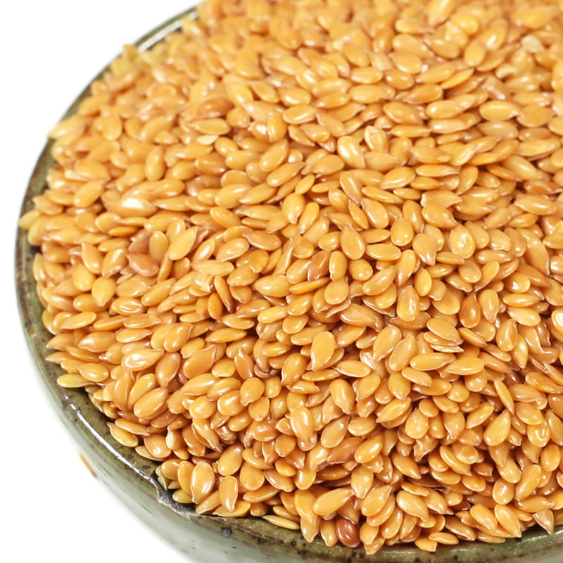 亚麻麻子黄金籽新500g纯生麻仁内蒙古特产非即其它粮食