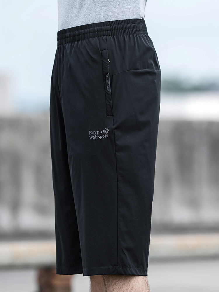 冰丝七分裤男宽松夏季超薄款爸爸中年大裤衩运动速干短裤裤子