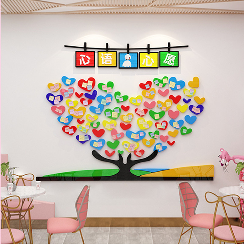 许愿树网红留言板贴墙心愿奶茶咖啡店墙壁装饰创意墙贴