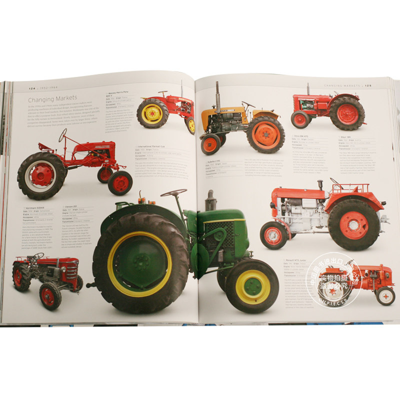 现货thetractorbook英语原版dk出版拖拉机百科书视觉图解图鉴大开全彩