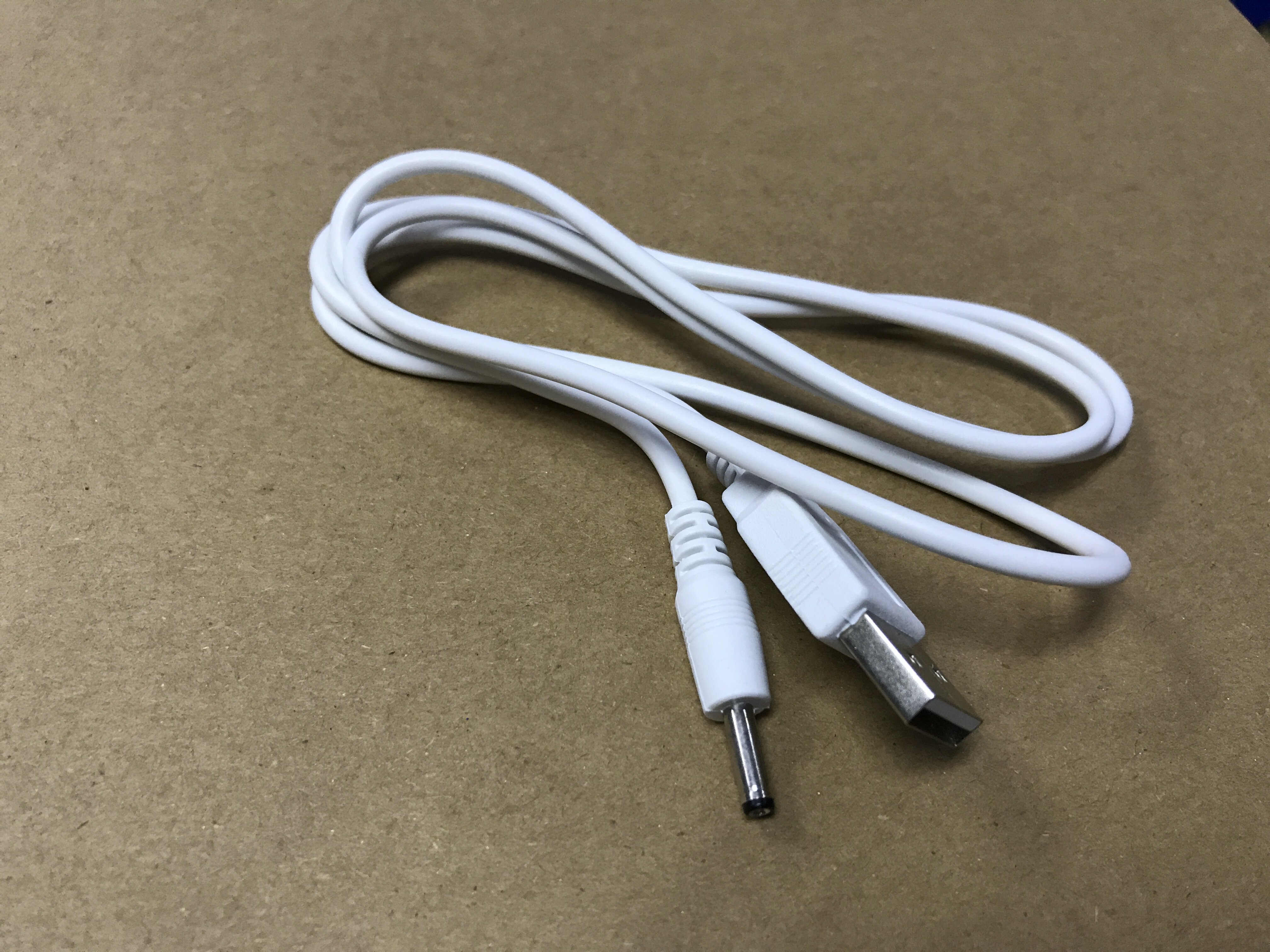 5v白色usbdc3.51.35mm圆孔充电电线hub供电连接线