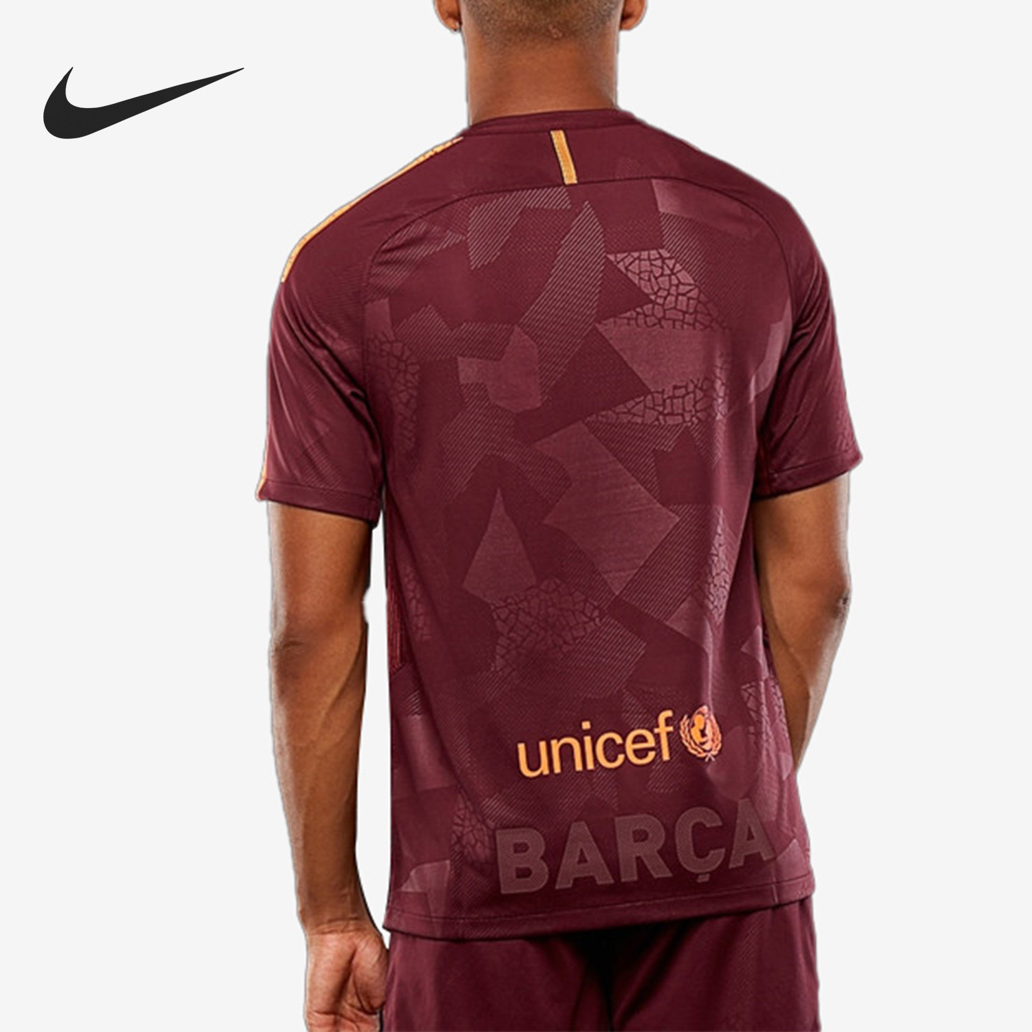 nike/耐克正品巴塞罗那17-18 男子客场队服 巴萨短袖球衣