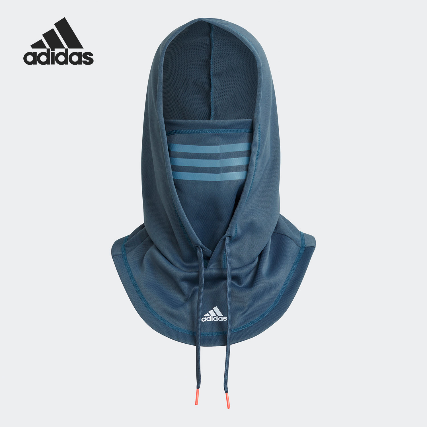 Adidas/阿迪达斯正品3M反光运动机能男女训练运动连帽面罩 H09366