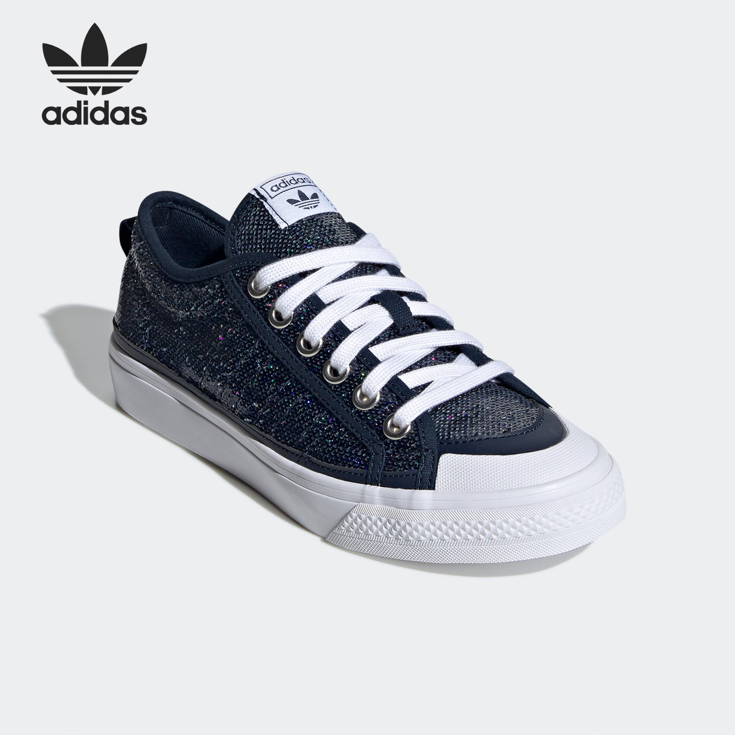 adidas阿迪达斯正品三叶草nizza女子复古运动休闲板鞋fw9947板鞋