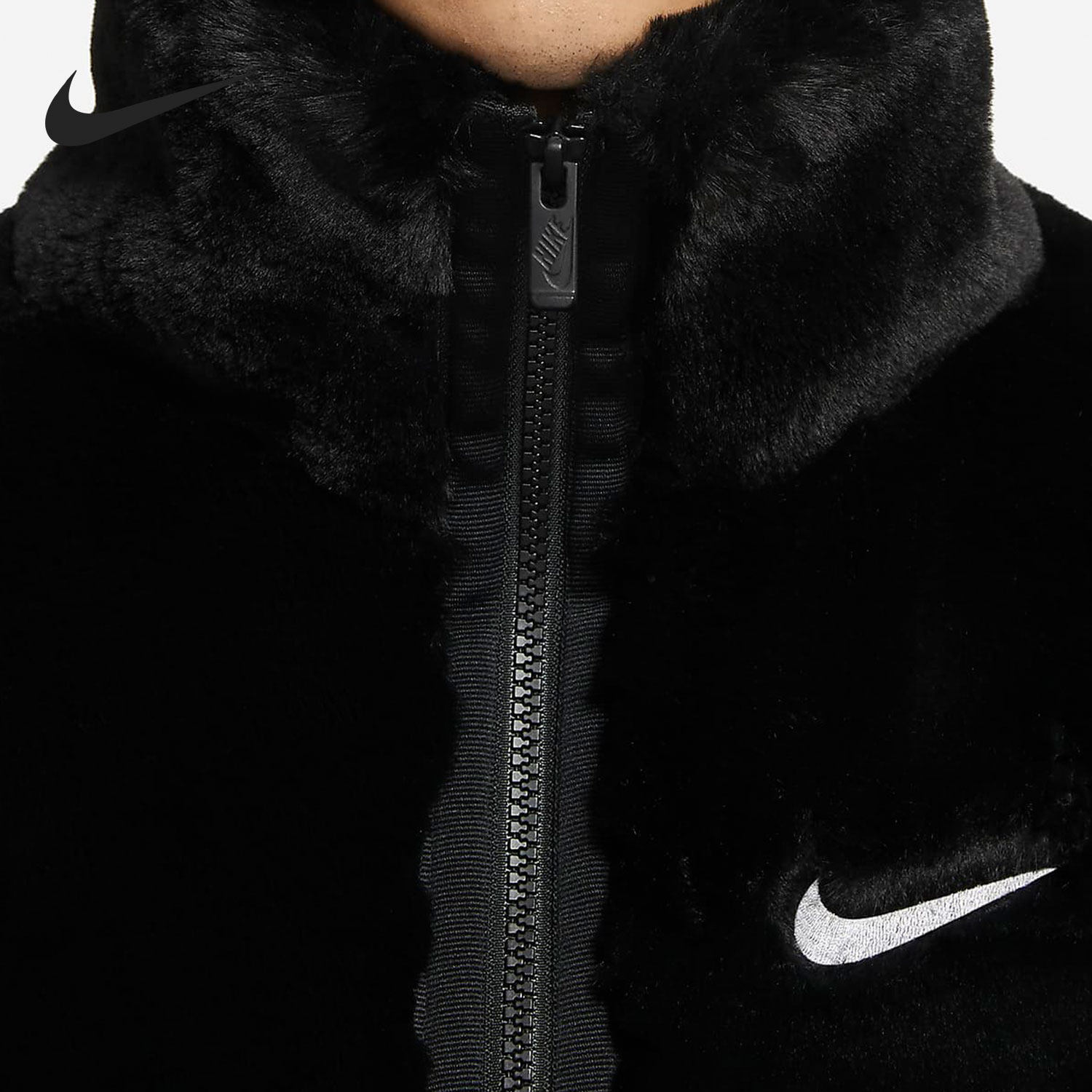 nike耐克正品sportswearswoosh拉链钩子开襟夹克外套运动茄克