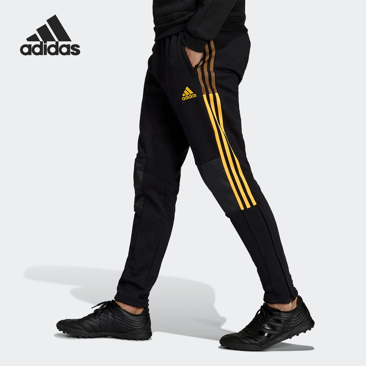 adidas阿迪达斯官方正品2021秋季新款男子足球训练运动裤h33686