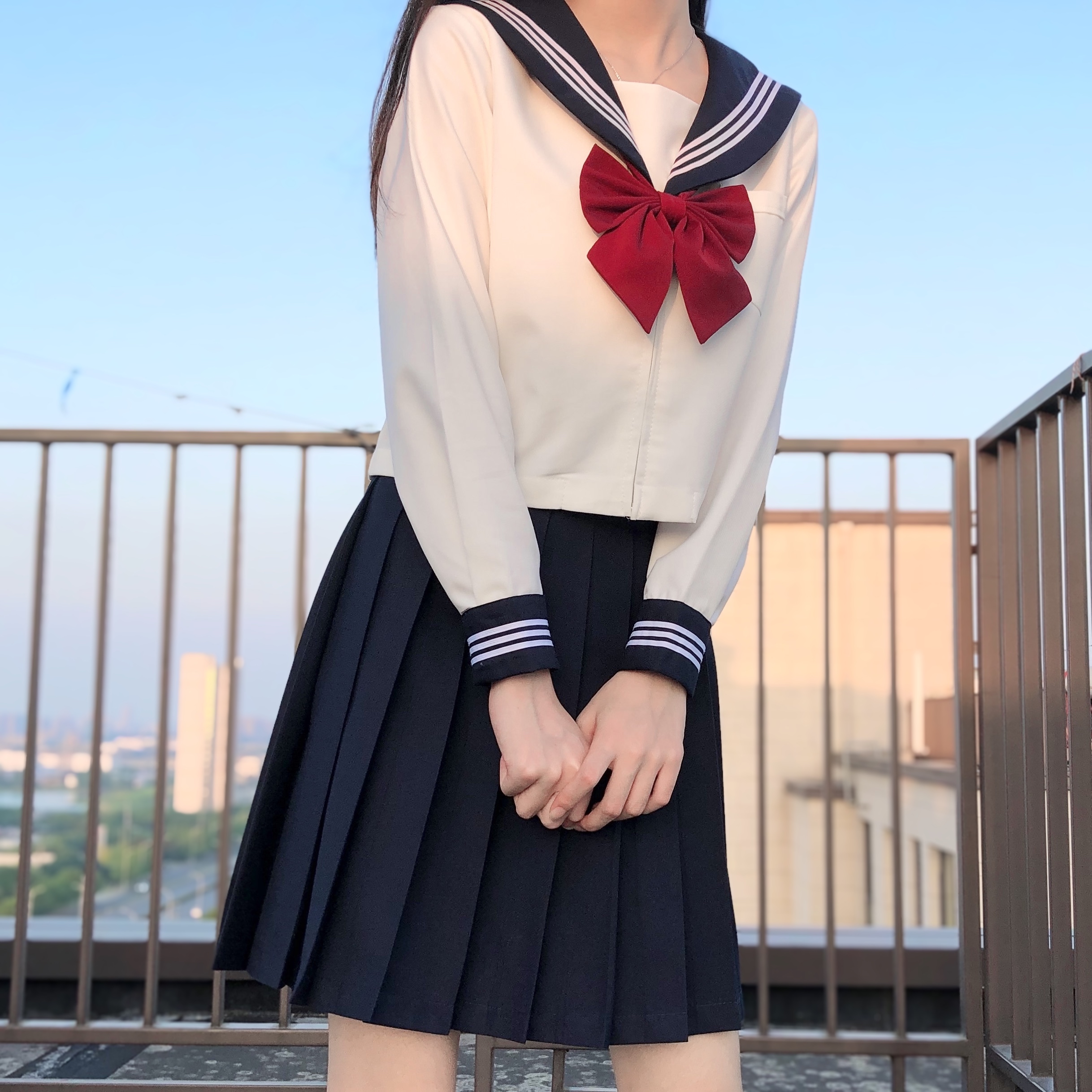 正统jk制服基础款白三本学生不良水手全套学生校服