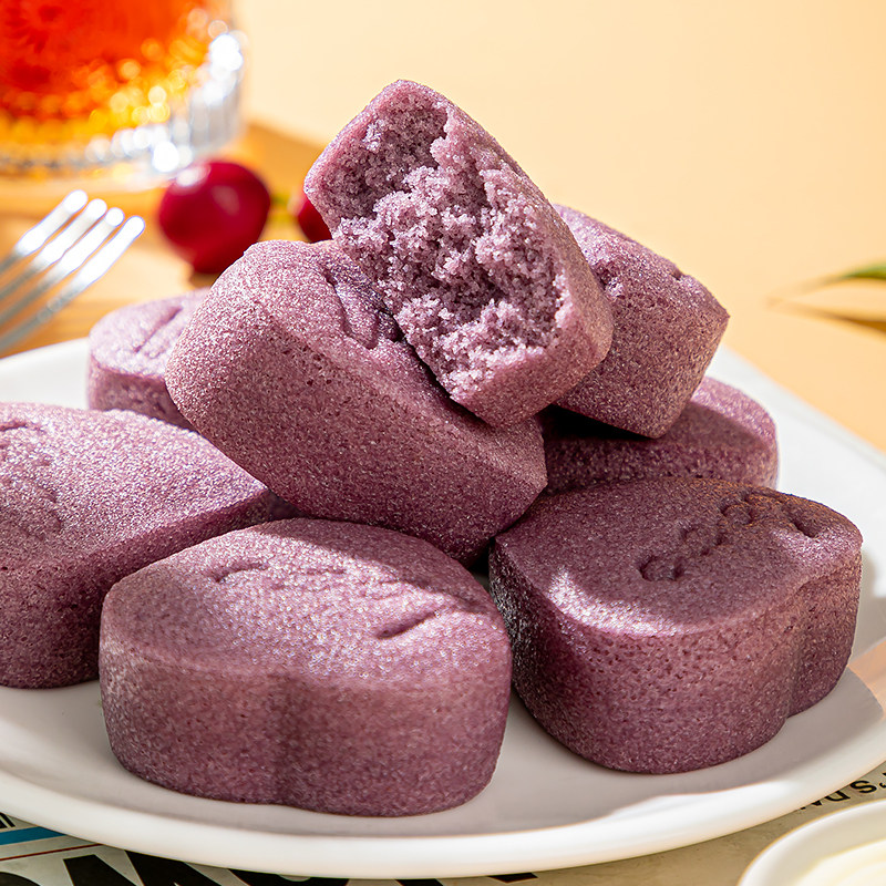 金色恋人紫薯发糕东泉米糕婚宴宴席甜品小吃传统中式糕点