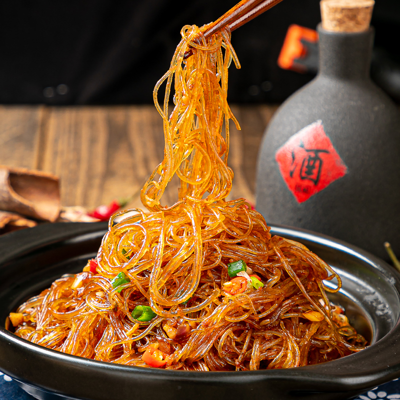 干捞蟹黄370g龙口粉丝蚂蚁上树招牌饭店酒店方便粉丝
