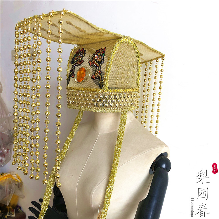 帽子玉皇大帝大汉天子古装皇帝平顶顶冠玉帝秦始皇帽子