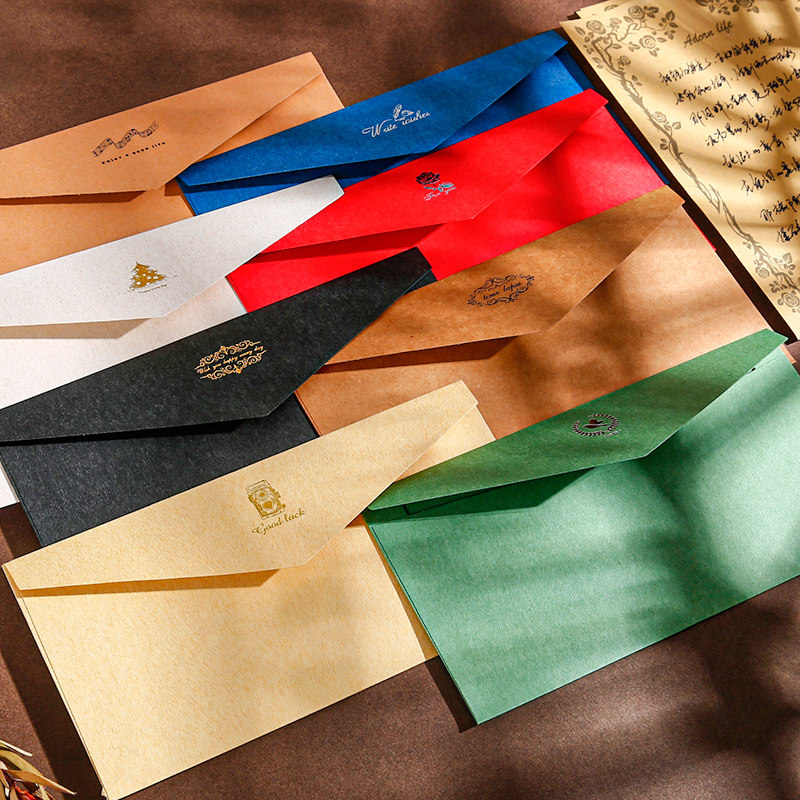 牛皮书信笺纸签信信信写信加厚精致高端少女信纸