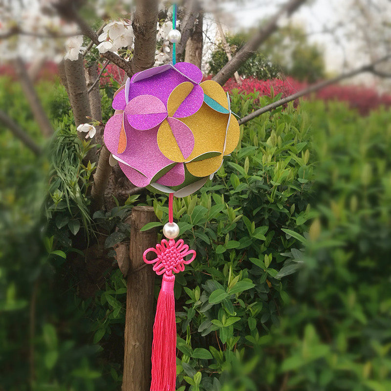 折纸手工绣球创意幼儿园儿童手工课diy制作灯笼折纸